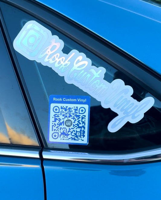 Scannable 3” Static QR Code Waterproof Laminated Vinyl Stickers