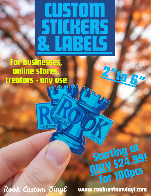 Bulk Order Die-Cut Vinyl Stickers, Labels, & Branded Logos- Buy More, Save More!