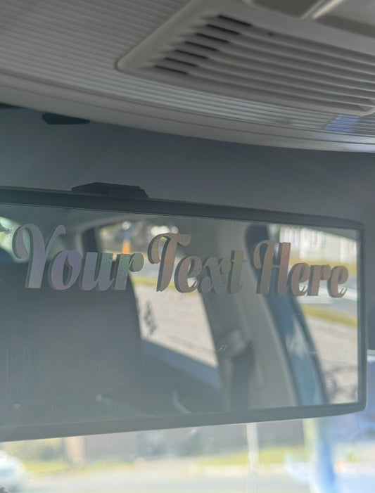 Permanent Vinyl Decal With Custom Text, Font, & Size