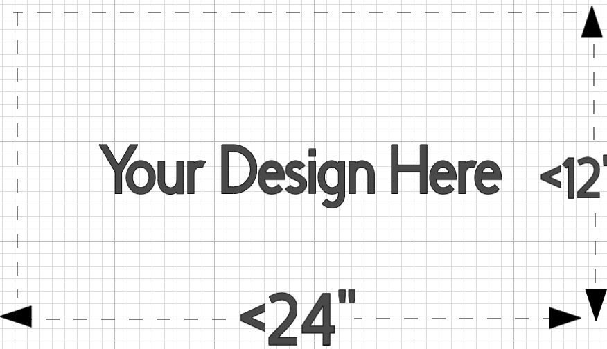 Custom Permanent Vinyl Decal - Any Size 24" x 12" or Smaller