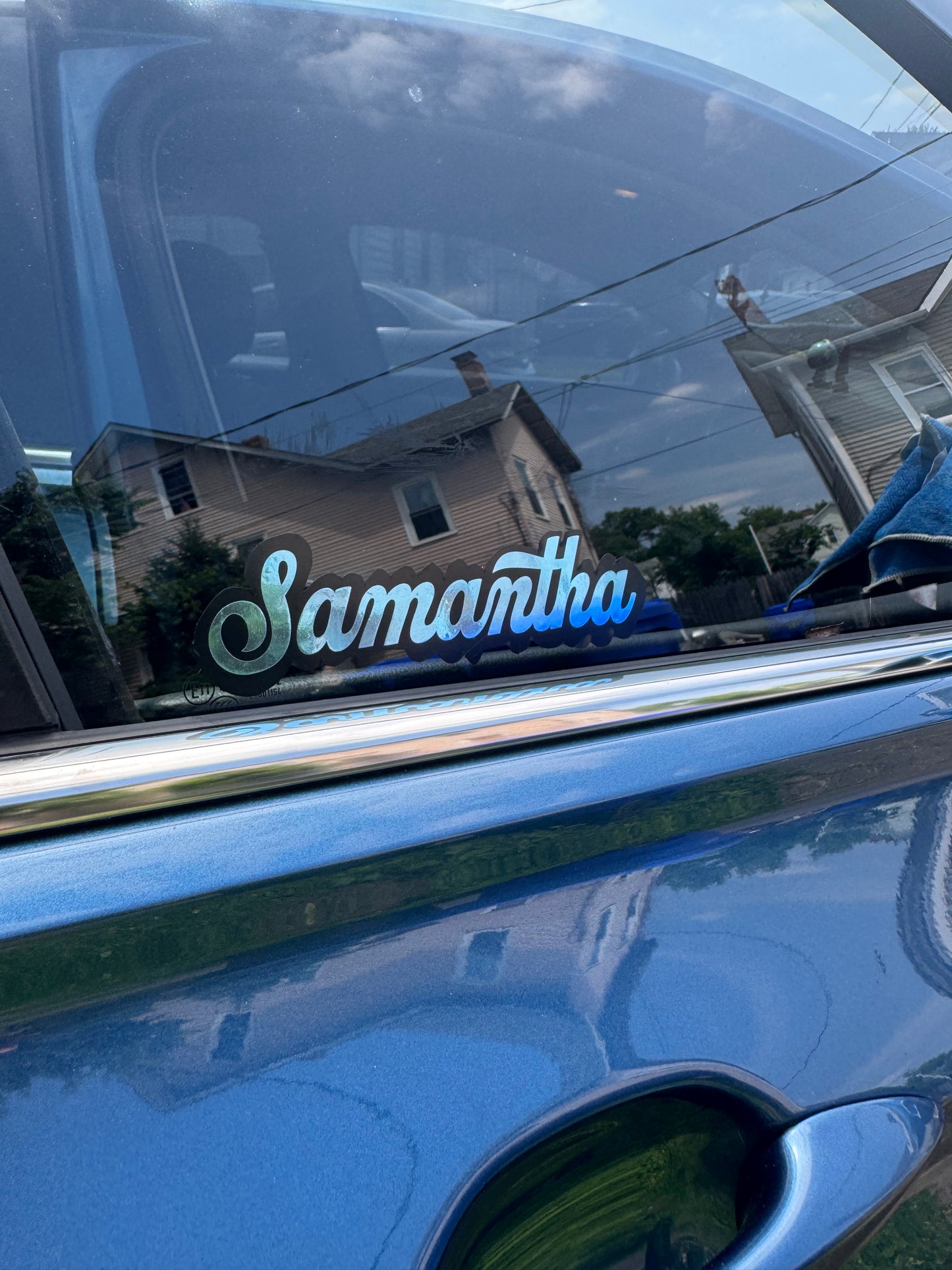 Personalized Custom Name Decal for Couples - Passenger Princess Sticker for Car Dashboards, Passenger Windows, & Door Jamb