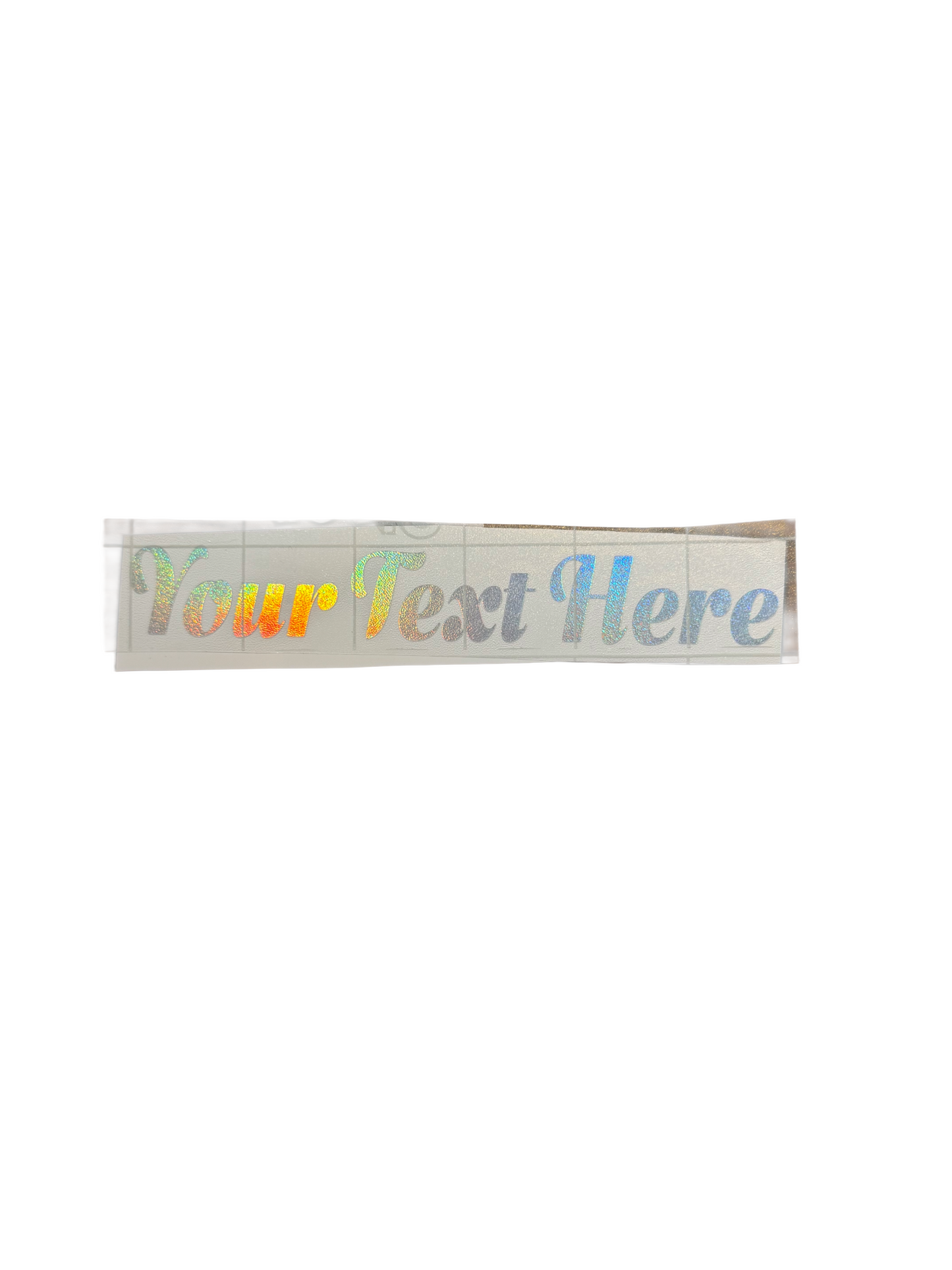 Permanent Vinyl Decal With Custom Text, Font, & Size