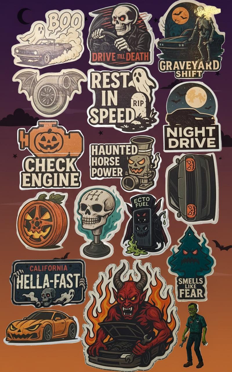 Limited-Time 'Haunted Garage' Seasonal Sticker Pack