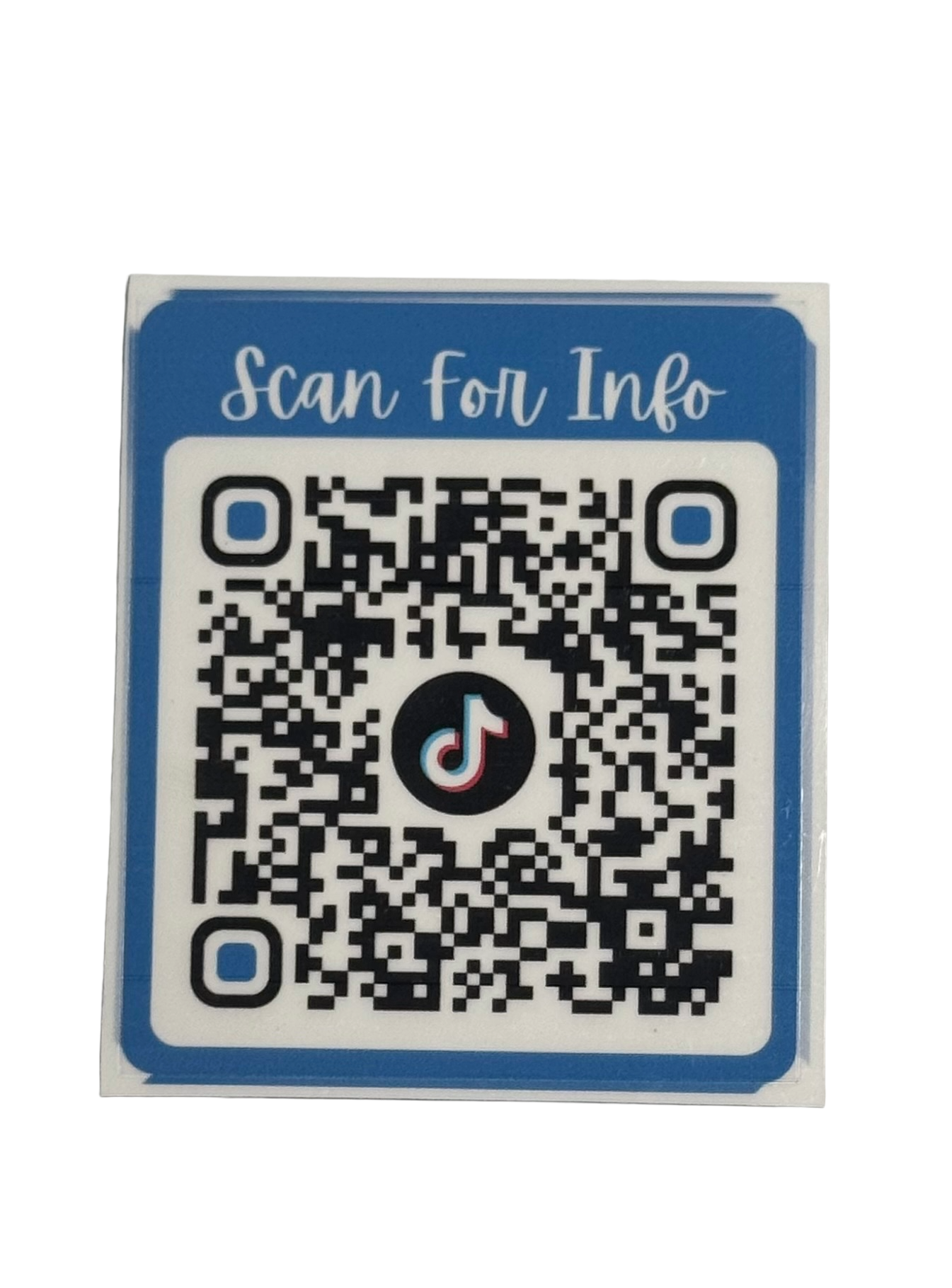 Scannable 3” Static QR Code Waterproof Laminated Vinyl Stickers