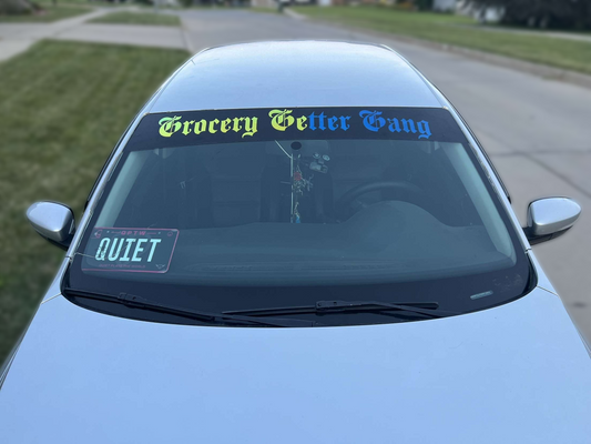 Custom 5 Foot Vinyl Sun Strip Decal for Cars, SUV's, & Trucks