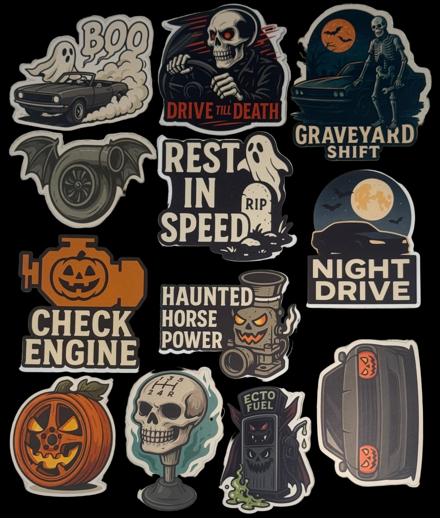 Limited-Time 'Haunted Garage' Seasonal Sticker Pack