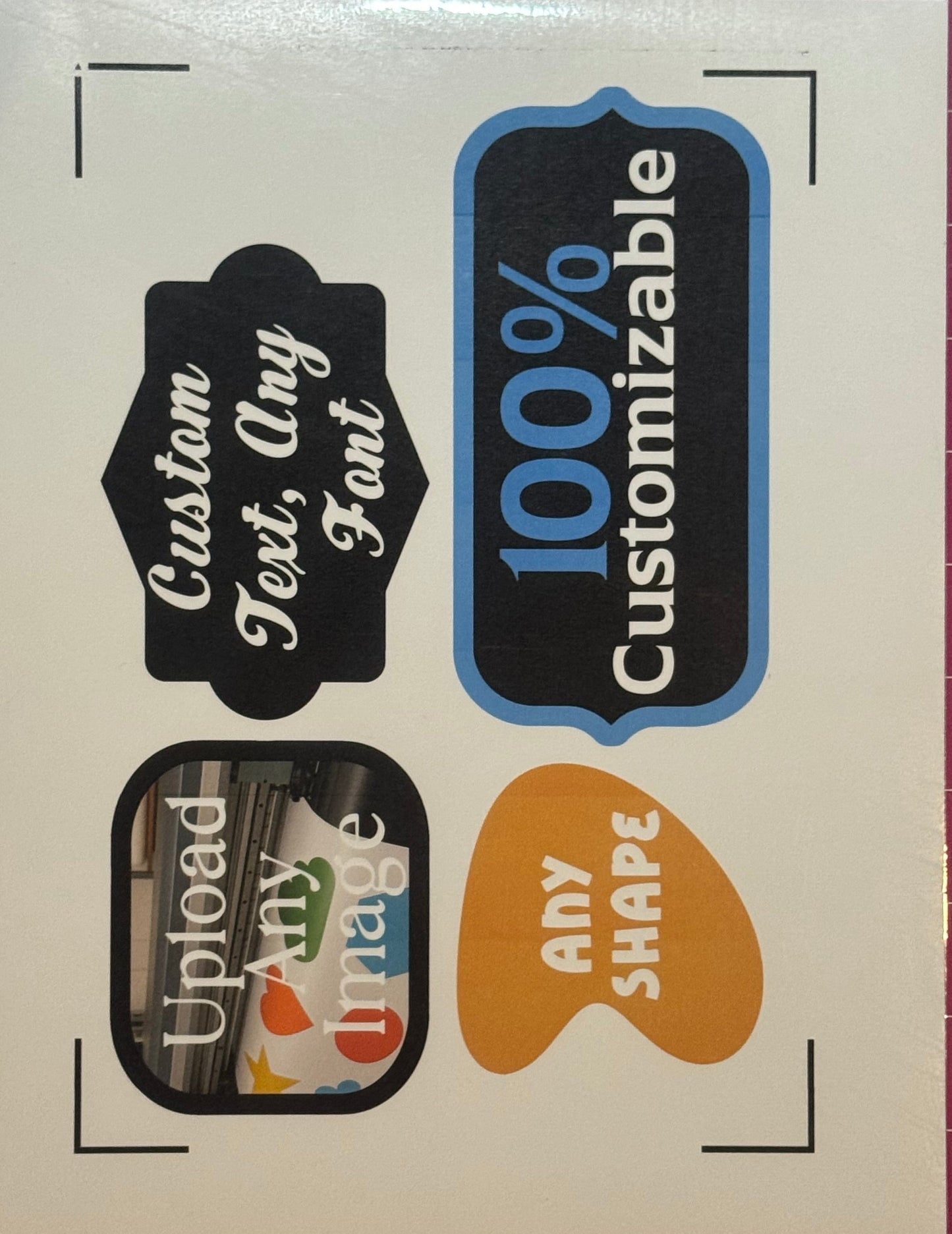 Custom Branded Label Sheet - For Office, Shop, + Product Use