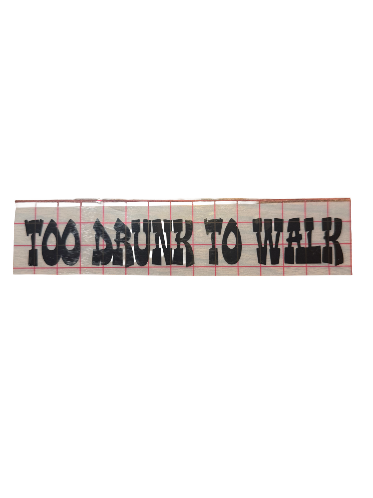 Permanent Vinyl Decal With Custom Text, Font, & Size