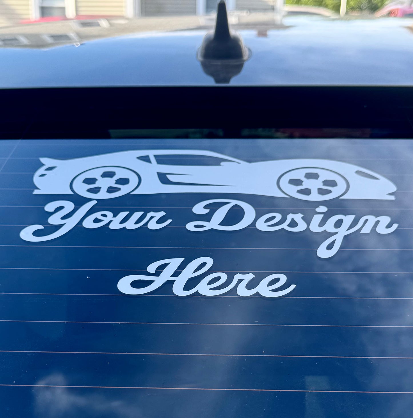 Custom Permanent Vinyl Decal - Any Design + Any Size 24" x 12" or Smaller