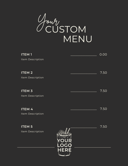 Branded Brochures & Menus for Small Businesses, Restaurants, & Stores *INFO ONLY* -> GET A QUOTE!