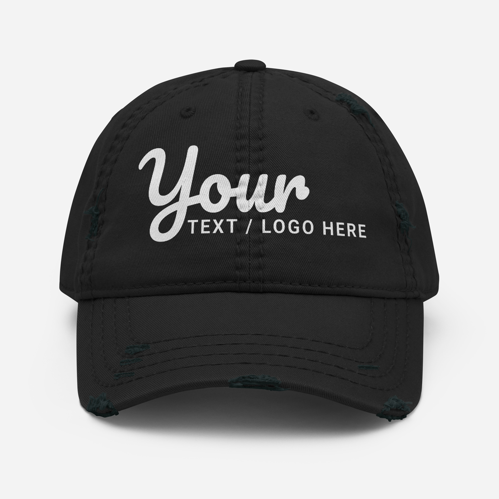 Custom-Branded Cotton Hats With Design, Lettering, or Logo