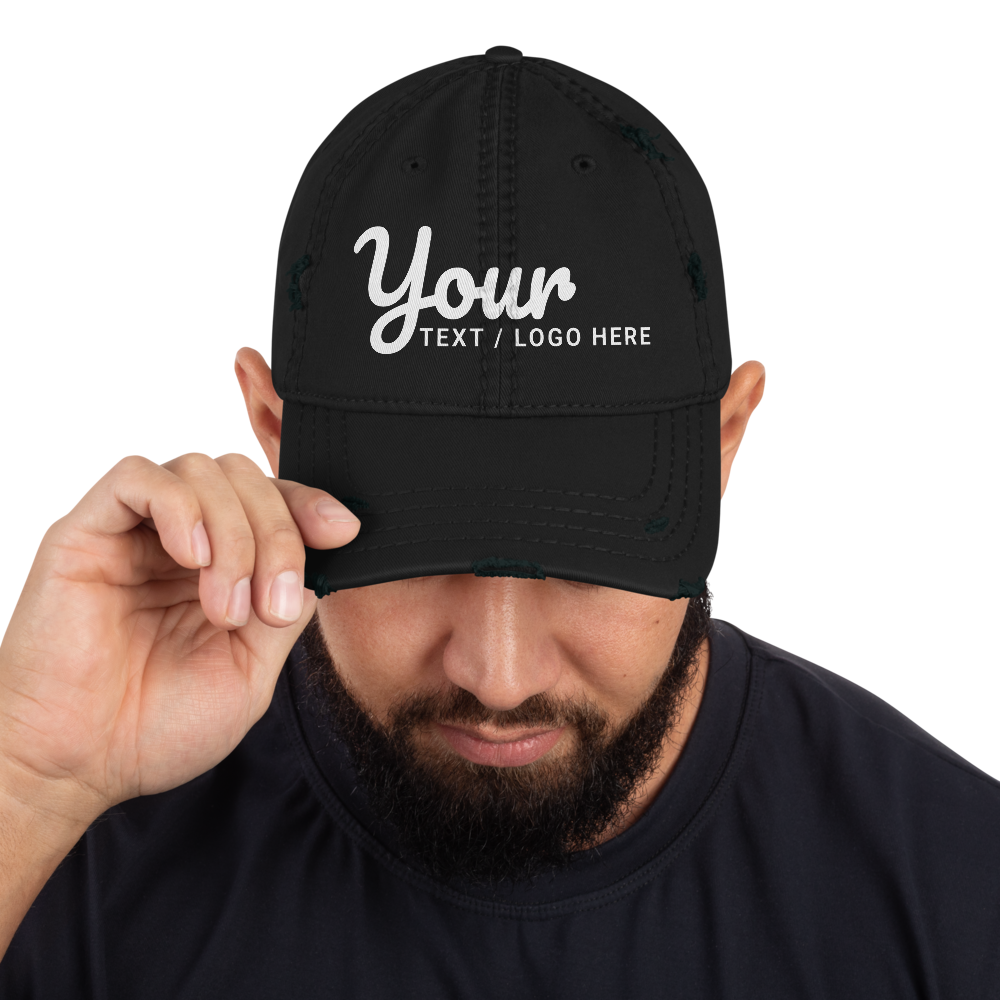 Custom-Branded Cotton Hats With Design, Lettering, or Logo